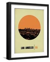 Los Angeles Circle Poster 2-NaxArt-Framed Art Print