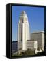 Los Angeles City Hall, California,United States of America, North America-Richard Cummins-Framed Stretched Canvas