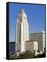 Los Angeles City Hall, California,United States of America, North America-Richard Cummins-Framed Stretched Canvas