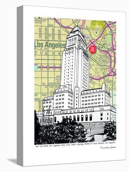 Los Angeles City Hall-null-Stretched Canvas