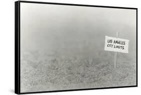 Los Angeles City Limits Sign-null-Framed Stretched Canvas