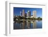 Los Angeles City Skyline-rebelml-Framed Photographic Print