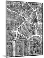 Los Angeles City Street Map-Tompsett Michael-Mounted Art Print