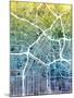 Los Angeles City Street Map-Michael Tompsett-Mounted Art Print