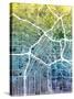 Los Angeles City Street Map-Tompsett Michael-Stretched Canvas