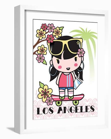 Los Angeles Cutie-Joan Coleman-Framed Art Print