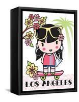 Los Angeles Cutie-Joan Coleman-Framed Stretched Canvas