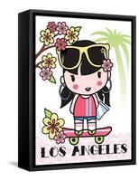 Los Angeles Cutie-Joan Coleman-Framed Stretched Canvas