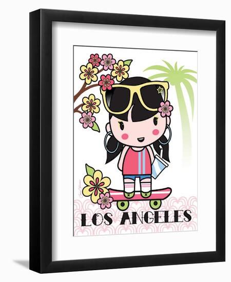 Los Angeles Cutie-Joan Coleman-Framed Art Print