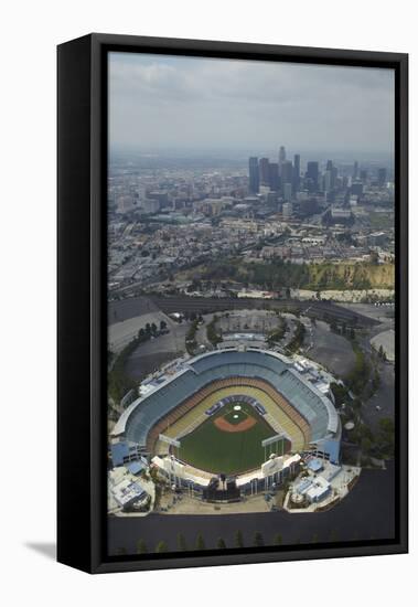 Los Angeles, Dodger Stadium, Home of the Los Angeles Dodgers-David Wall-Framed Stretched Canvas