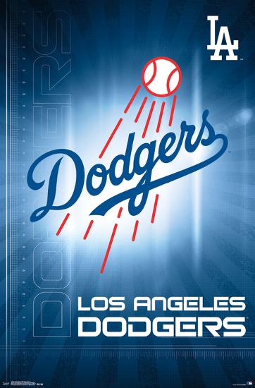 Los Angeles Dodgers- Logo 2016-null-Lamina Framed Poster