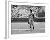 Los Angeles Dodgers Pitcher Sandy Koufax Taking the Field During Game Against the Milwaukee Braves-Robert W^ Kelley-Framed Premium Photographic Print