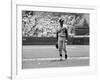 Los Angeles Dodgers Pitcher Sandy Koufax Taking the Field During Game Against the Milwaukee Braves-Robert W^ Kelley-Framed Premium Photographic Print