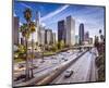 Los Angeles Downtown Cityscape-null-Mounted Art Print