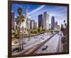 Los Angeles Downtown Cityscape-null-Framed Art Print