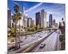 Los Angeles Downtown Cityscape-null-Mounted Art Print