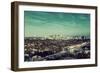 Los Angeles Downtown View with Highway and Urban Architectures.-Songquan Deng-Framed Photographic Print