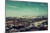 Los Angeles Downtown View with Highway and Urban Architectures.-Songquan Deng-Mounted Photographic Print