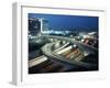 Los Angeles Freeway Evening Long Exposure, 1959-Ralph Crane-Framed Photographic Print