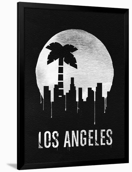 Los Angeles Landmark Black-null-Framed Art Print