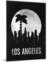 Los Angeles Landmark Black-null-Mounted Art Print