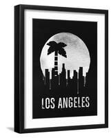 Los Angeles Landmark Black-null-Framed Art Print