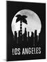 Los Angeles Landmark Black-null-Mounted Art Print