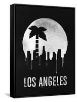 Los Angeles Landmark Black-null-Framed Stretched Canvas