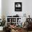 Los Angeles Landmark Black-null-Framed Stretched Canvas displayed on a wall