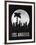 Los Angeles Landmark Black-null-Framed Art Print