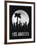 Los Angeles Landmark Black-null-Framed Art Print