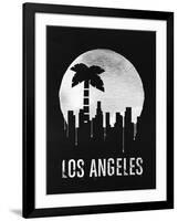Los Angeles Landmark Black-null-Framed Art Print