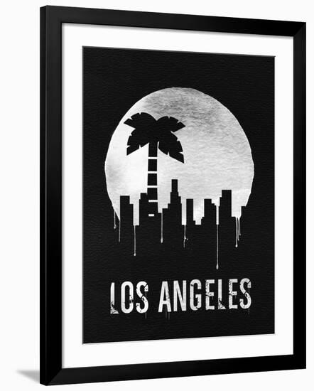 Los Angeles Landmark Black-null-Framed Art Print