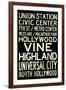 Los Angeles Metro Rail Stations Vintage Subway RetroMetro Travel-null-Framed Art Print