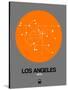 Los Angeles Orange Subway Map-NaxArt-Stretched Canvas