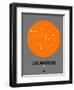 Los Angeles Orange Subway Map-NaxArt-Framed Art Print