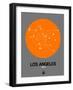 Los Angeles Orange Subway Map-NaxArt-Framed Art Print