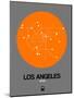 Los Angeles Orange Subway Map-NaxArt-Mounted Art Print