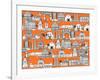 Los Angeles Orange-Sharon Turner-Framed Art Print