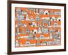 Los Angeles Orange-Sharon Turner-Framed Art Print