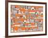 Los Angeles Orange-Sharon Turner-Framed Art Print