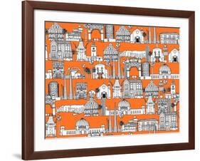 Los Angeles Orange-Sharon Turner-Framed Art Print