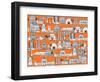 Los Angeles Orange-Sharon Turner-Framed Art Print