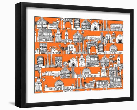 Los Angeles Orange-Sharon Turner-Framed Art Print