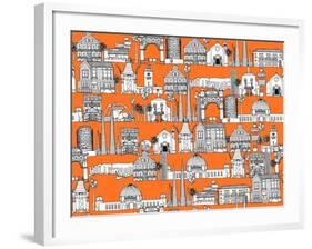 Los Angeles Orange-Sharon Turner-Framed Art Print