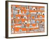 Los Angeles Orange-Sharon Turner-Framed Art Print