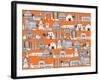 Los Angeles Orange-Sharon Turner-Framed Art Print