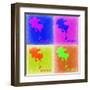 Los Angeles Pop Art Map 2-NaxArt-Framed Art Print