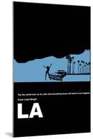Los Angeles Poster-NaxArt-Mounted Art Print