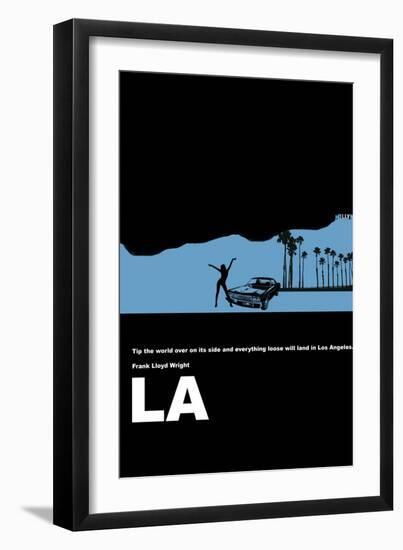 Los Angeles Poster-NaxArt-Framed Art Print